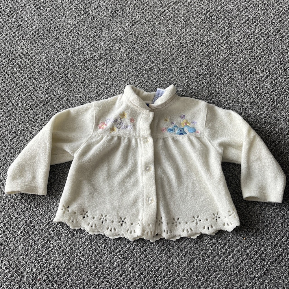 Vintage Blues Clues Dog Nick jR Fleece Toddler Sweater Jacket. 24 Months. Y2K